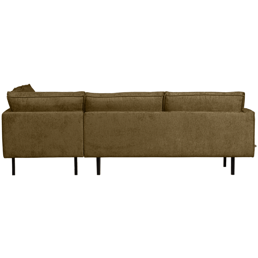 RODEO HOEKBANK RECHTS STRUCTURE VELVET BRASS