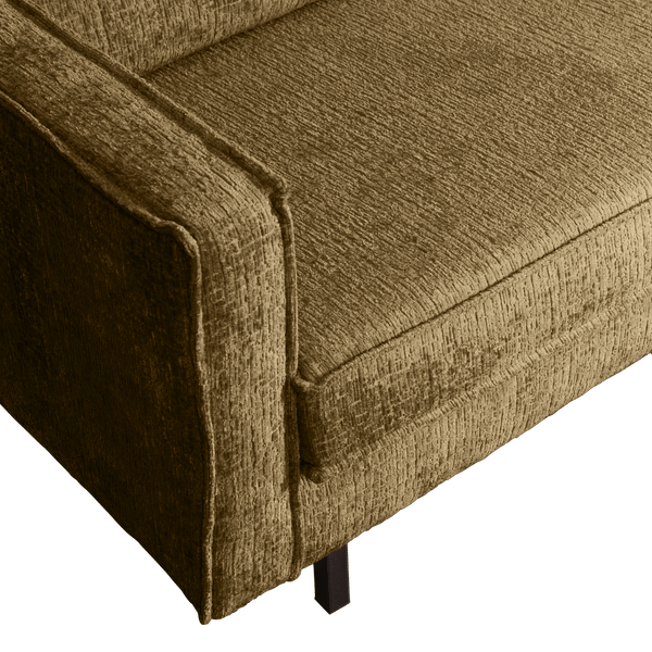 RODEO HOEKBANK RECHTS STRUCTURE VELVET BRASS