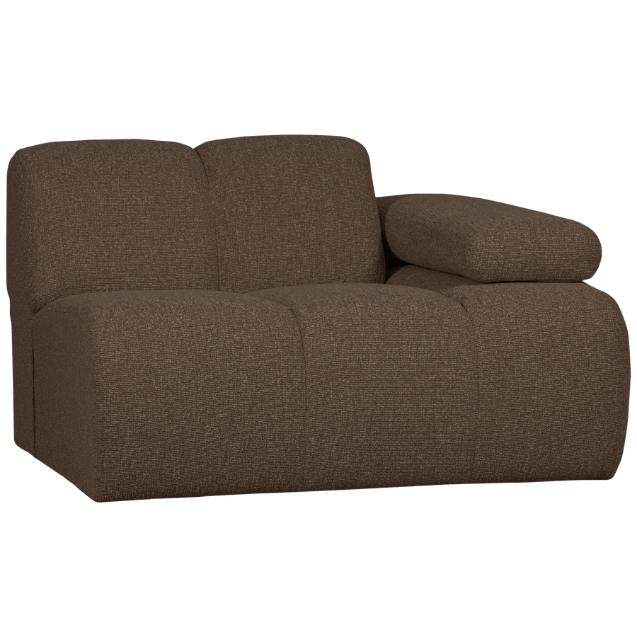 MOJO 1-ZITS ELEMENT ARM RECHTS BOUCLE BRUIN MELANGE