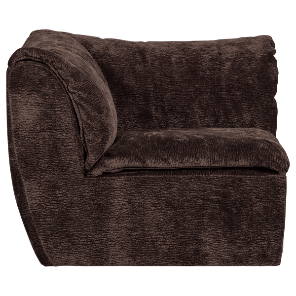 BAGGY HOEKELEMENT 3D CHENILLE DONKERBRUIN