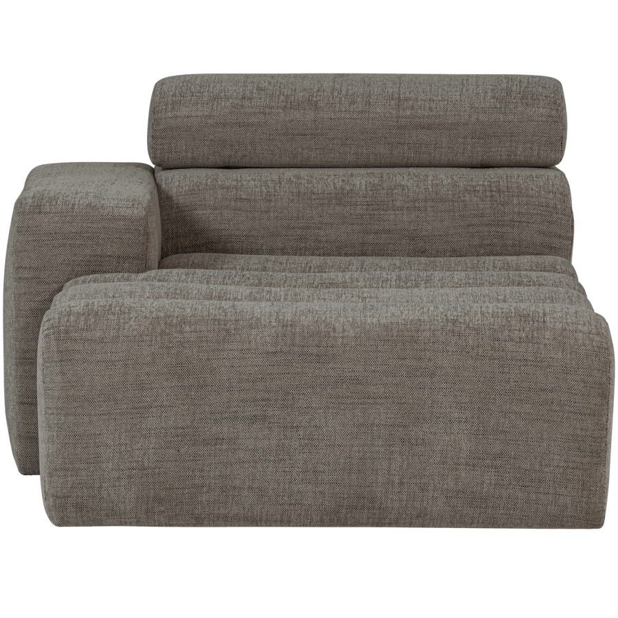 NOVI CHAISE LONGUE ELEMENT ARM LINKS GRIJS MELANGE