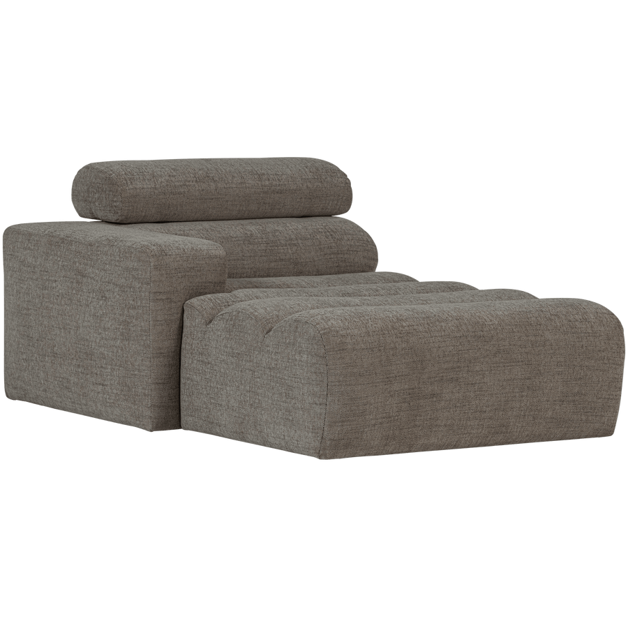 NOVI CHAISE LONGUE ELEMENT ARM LINKS GRIJS MELANGE