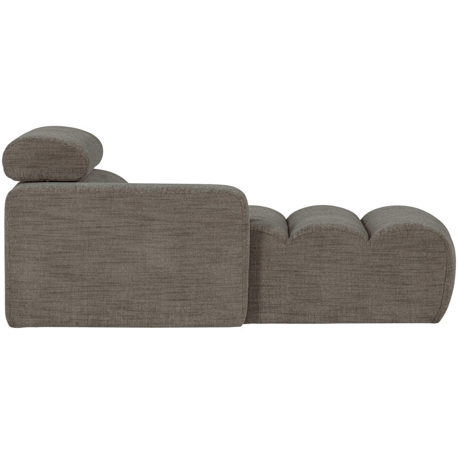 NOVI CHAISE LONGUE ELEMENT ARM LINKS GRIJS MELANGE