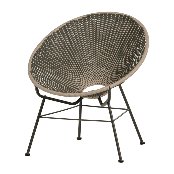 KAZOUN TUIN LOUNGESTOEL WICKER GROEN