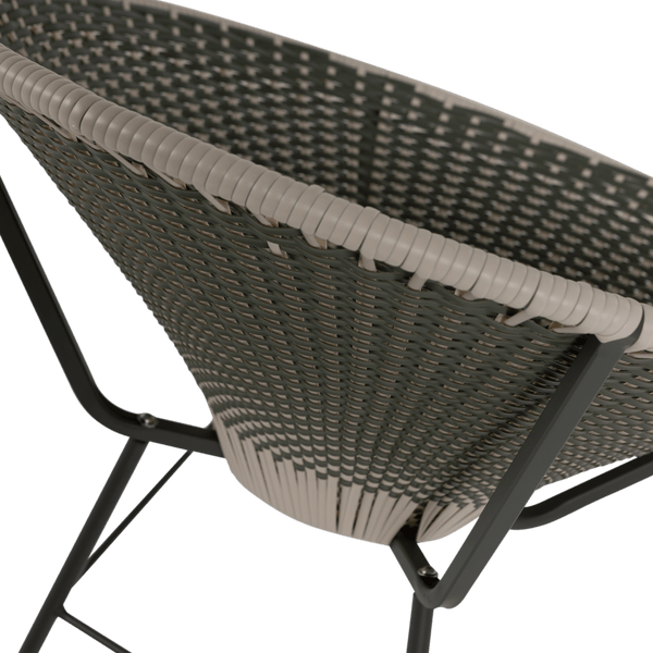 KAZOUN TUIN LOUNGESTOEL WICKER GROEN