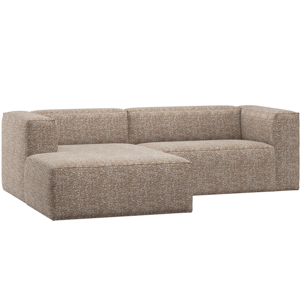 BEAN CHAISE LONGUE BANK LINKS LICHTBRUIN MELANGE