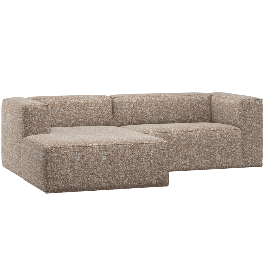 BEAN CHAISE LONGUE BANK LINKS LICHTBRUIN MELANGE