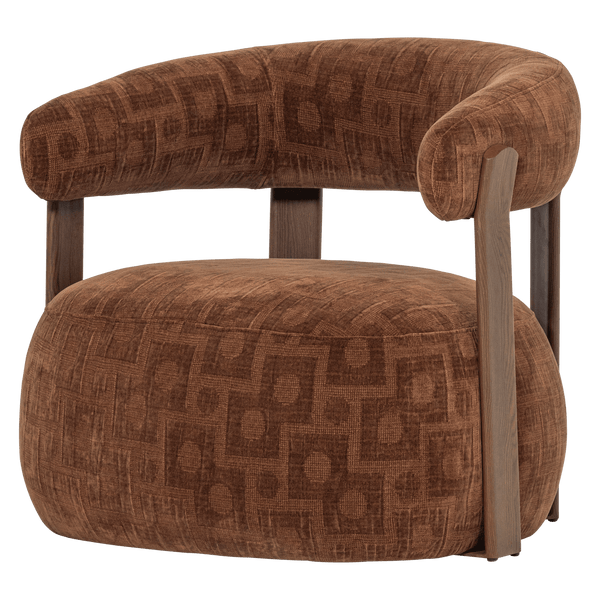 FOON FAUTEUIL 3D STRUCTUURSTOF BRUIN [fsc]