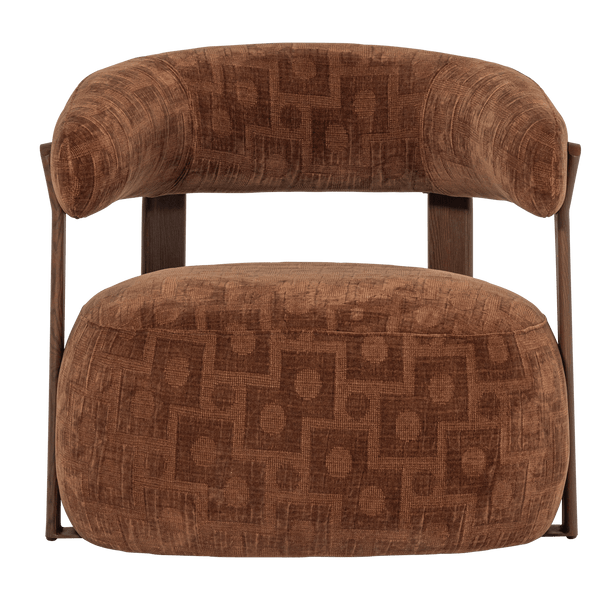 FOON FAUTEUIL 3D STRUCTUURSTOF BRUIN [fsc]