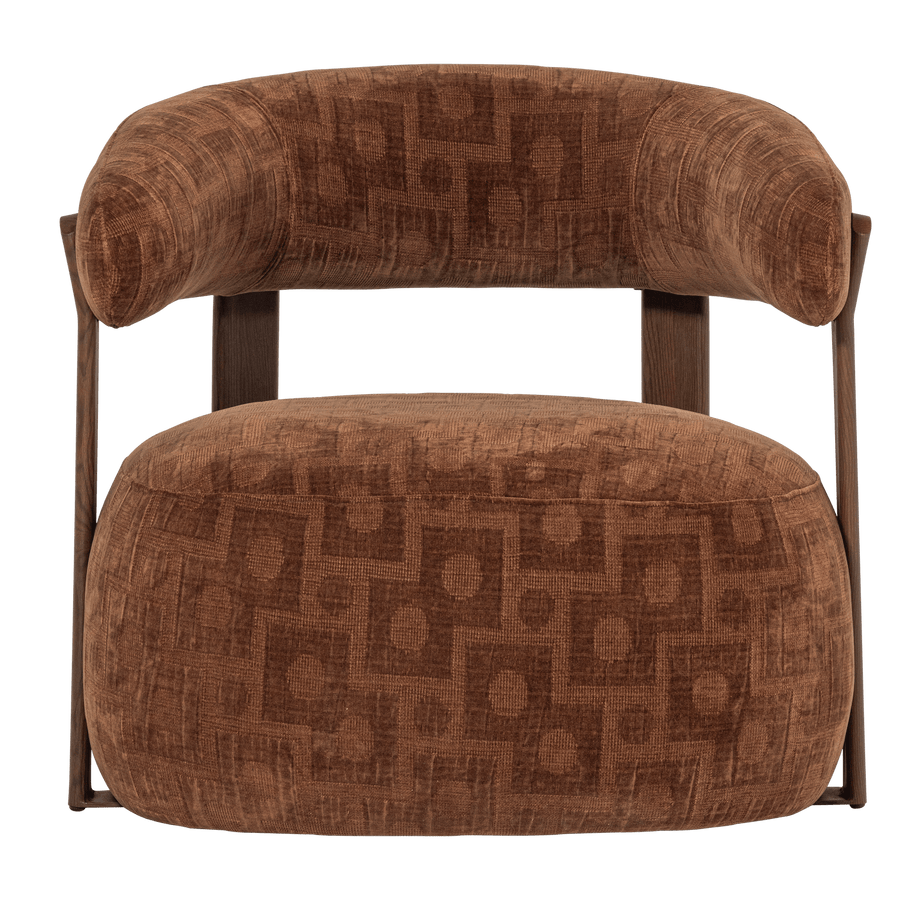 FOON FAUTEUIL 3D STRUCTUURSTOF BRUIN [fsc]