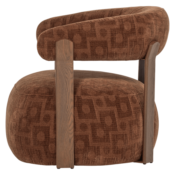 FOON FAUTEUIL 3D STRUCTUURSTOF BRUIN [fsc]