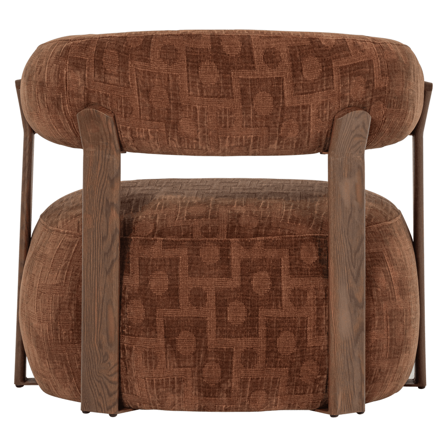 FOON FAUTEUIL 3D STRUCTUURSTOF BRUIN [fsc]