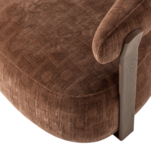 FOON FAUTEUIL 3D STRUCTUURSTOF BRUIN [fsc]