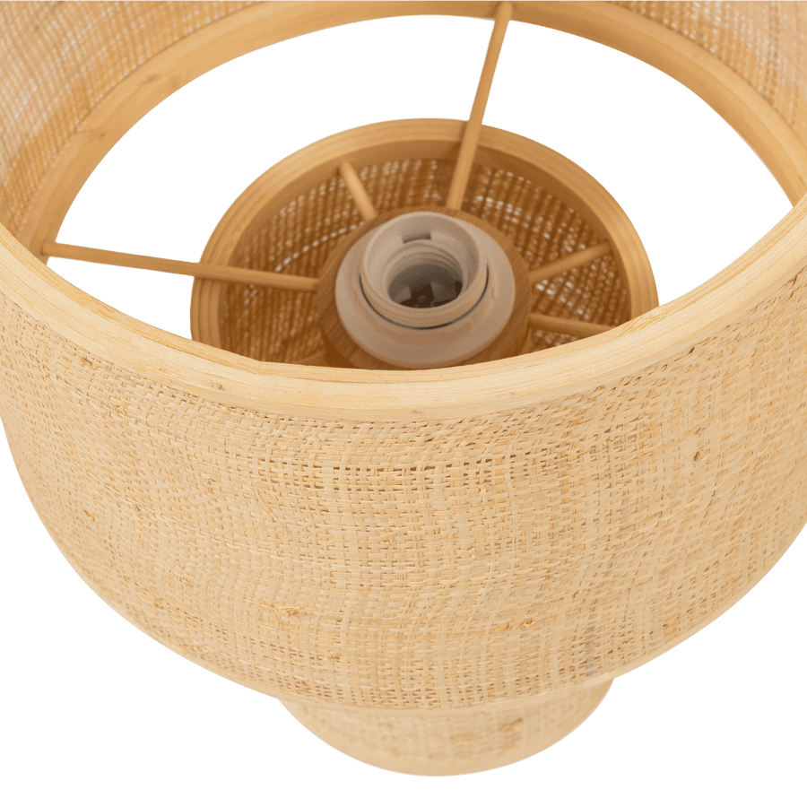 SYRO TAFELLAMP RAFFIA NATUREL 38XO28 CM