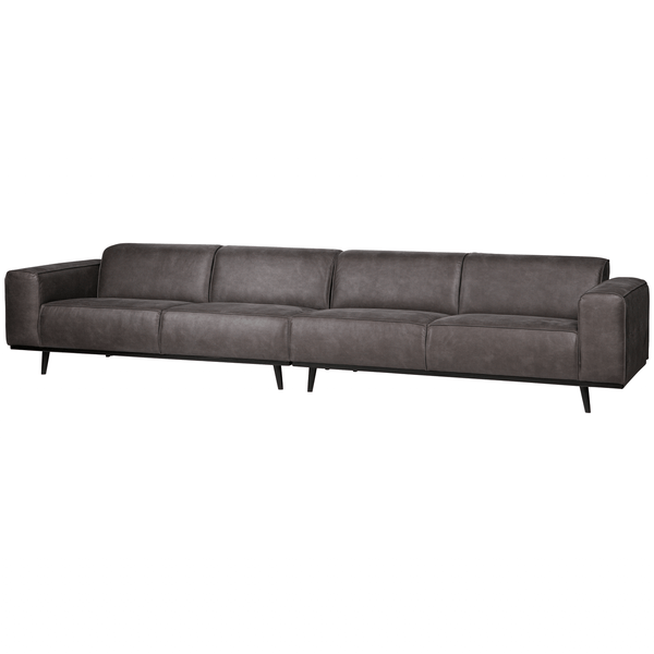 STATEMENT XL 4-ZITS BANK 372 CM ECOLEER DONKERGRIJS