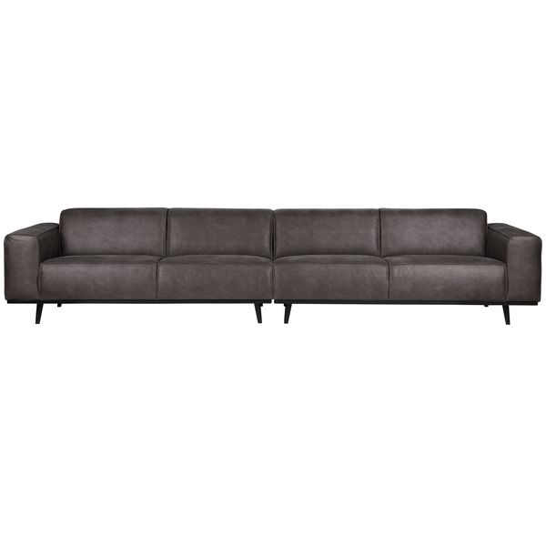 STATEMENT XL 4-ZITS BANK 372 CM ECOLEER DONKERGRIJS