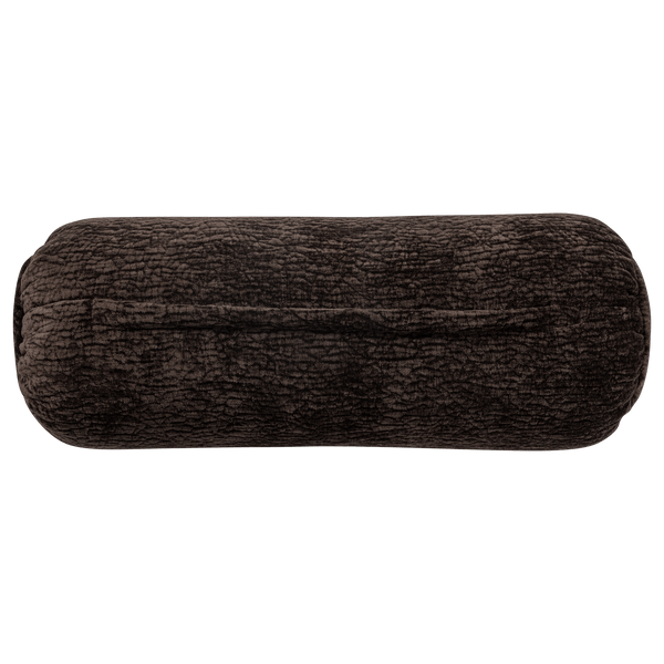 BAGGY ROLKUSSEN 50XO23 CM 3D CHENILLE DONKERBRUIN