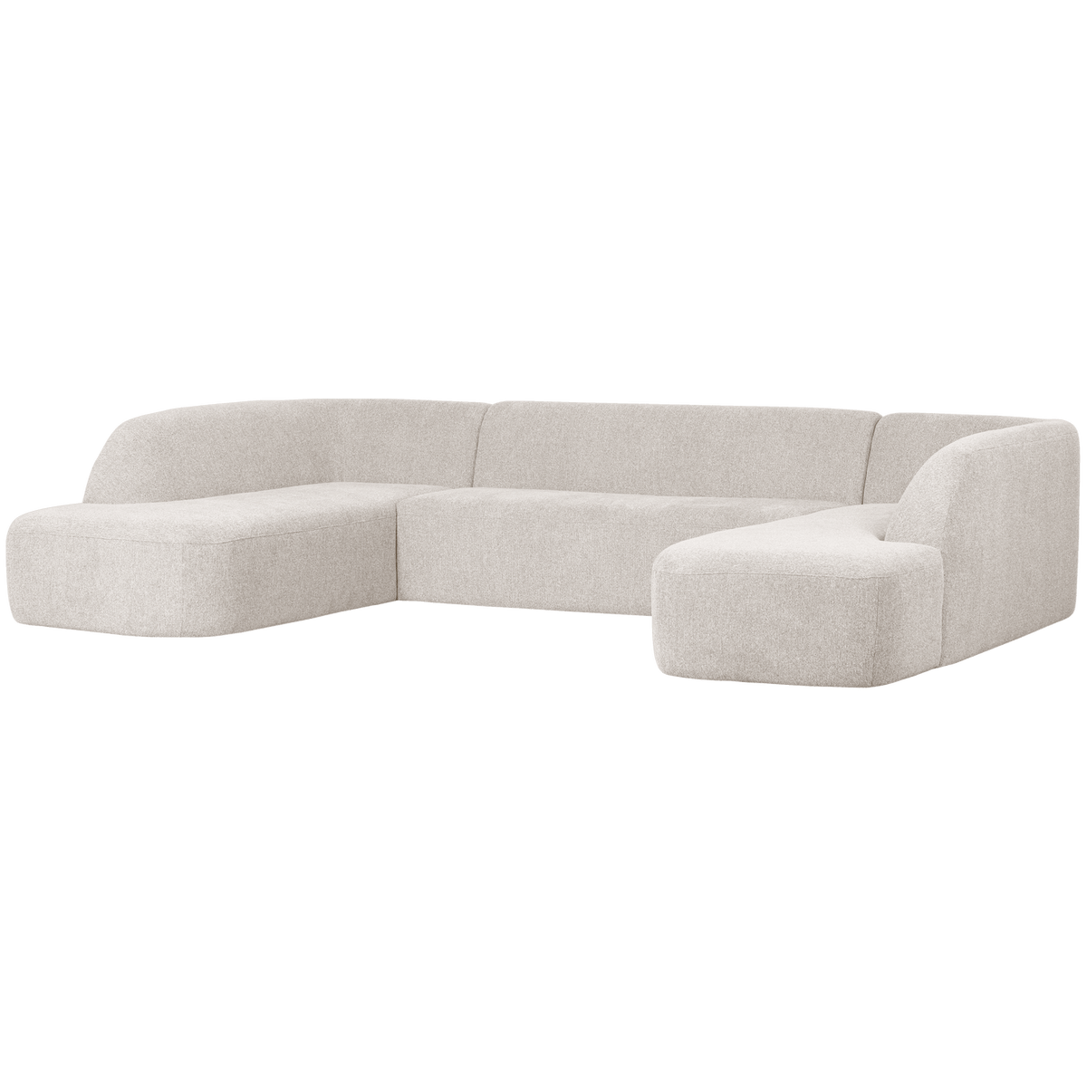 SLOPING U-VORM BANK PEARL MELANGE