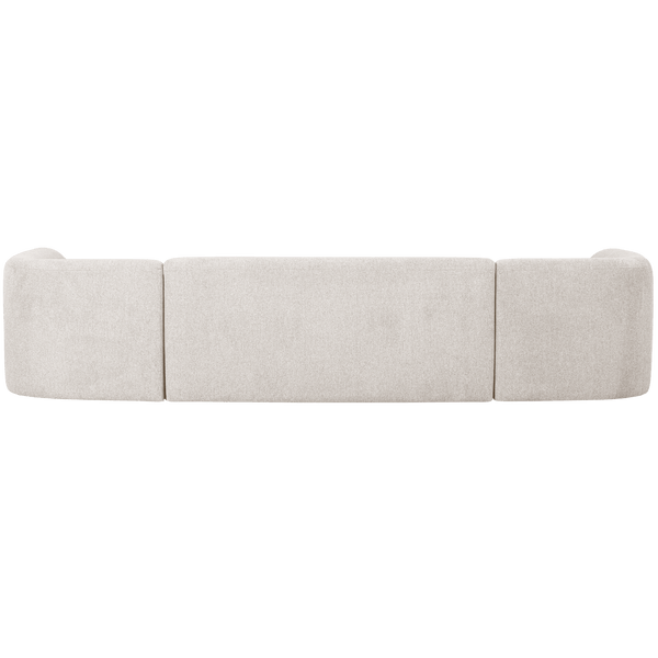 SLOPING U-VORM BANK PEARL MELANGE