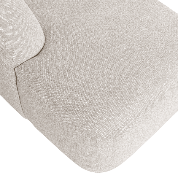 SLOPING U-VORM BANK PEARL MELANGE