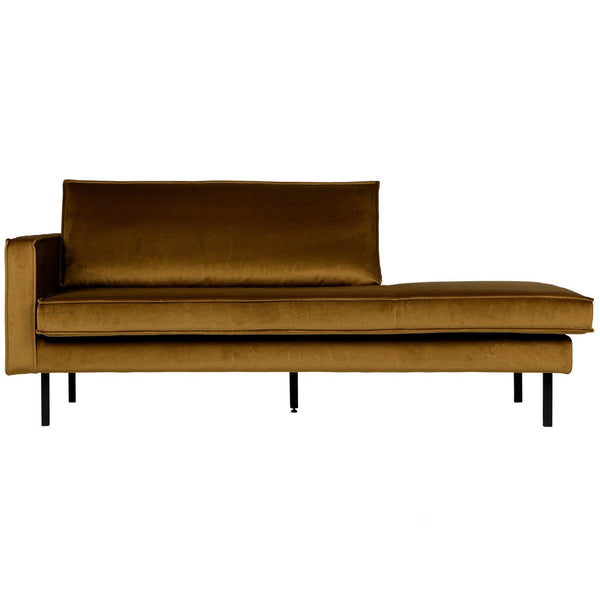 RODEO DAYBED LINKS VELVET HONINGGEEL