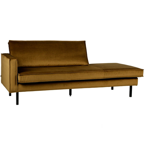 RODEO DAYBED LINKS VELVET HONINGGEEL