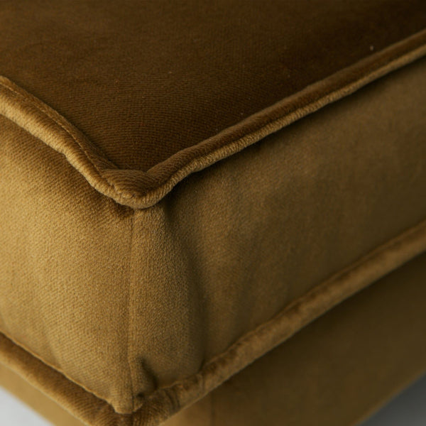 RODEO DAYBED LINKS VELVET HONINGGEEL