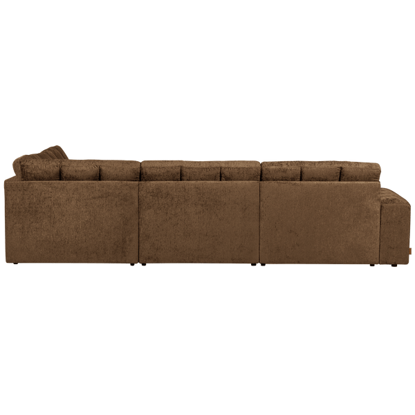 SECOND DATE HOEKBANK RECHTS STRUCTURE VELVET BRASS