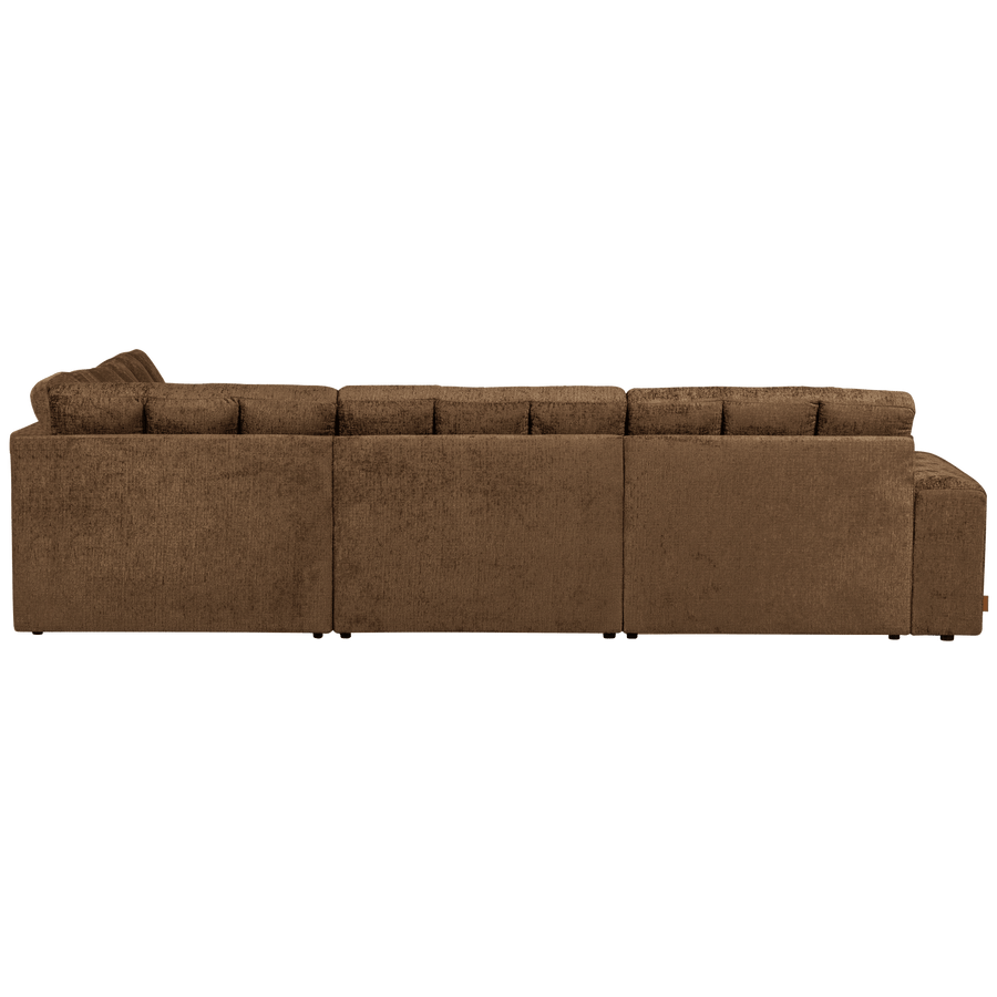 SECOND DATE HOEKBANK RECHTS STRUCTURE VELVET BRASS