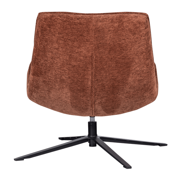 MAUDI DRAAIFAUTEUIL CHENILLE STRUCTUUR BRUIN