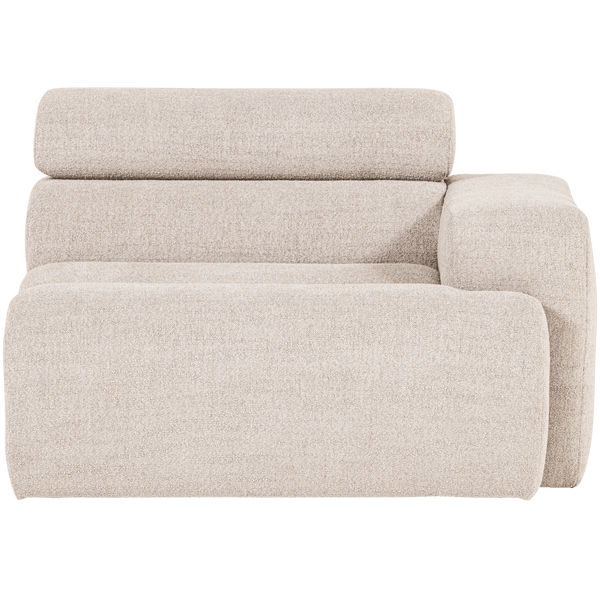 NOVI 1-ZITS ELEMENT ARM RECHTS BOUCLE NATUREL