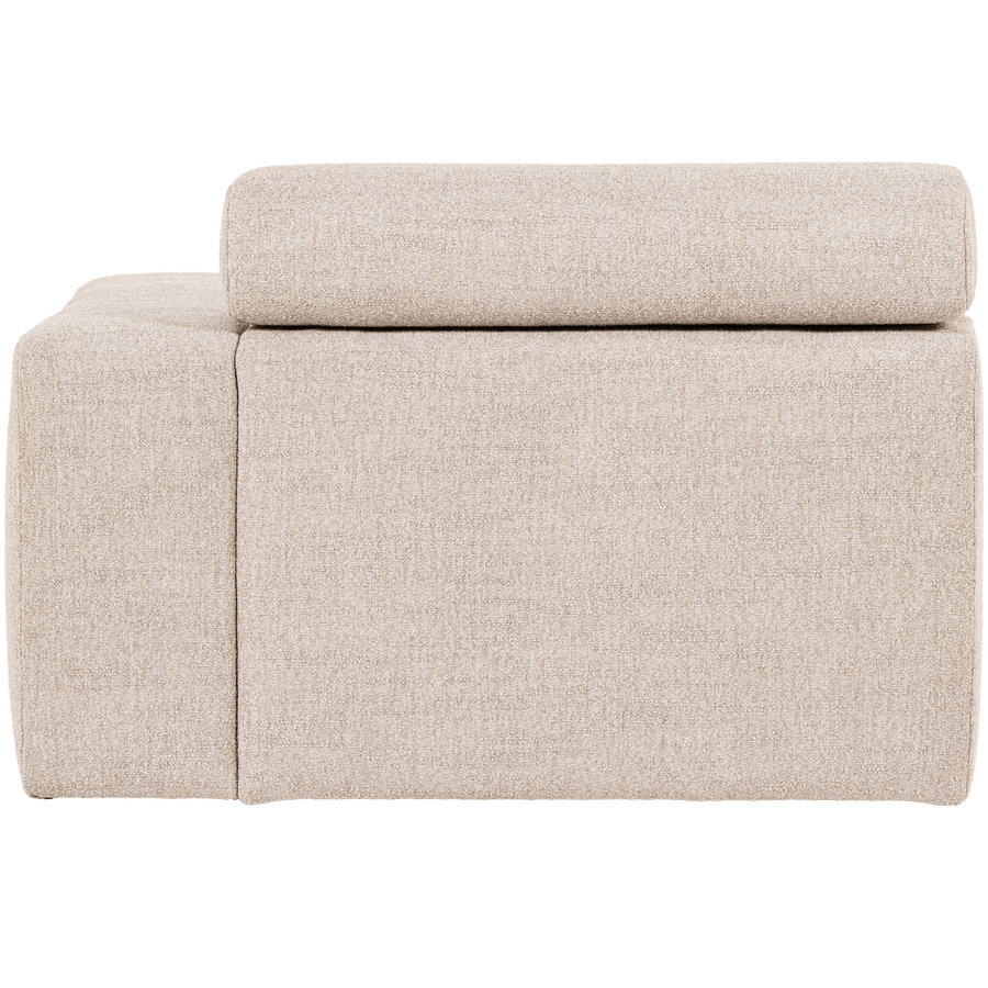 NOVI 1-ZITS ELEMENT ARM RECHTS BOUCLE NATUREL