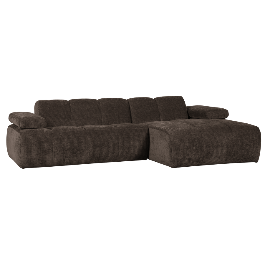 MOJO CHAISE LONGUE BANK RECHTS RIBSTOF BRUIN