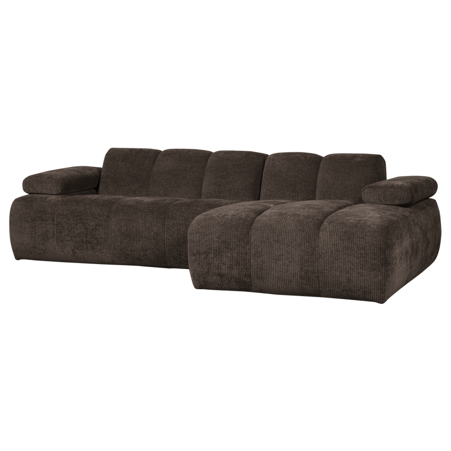 MOJO CHAISE LONGUE BANK RECHTS RIBSTOF BRUIN
