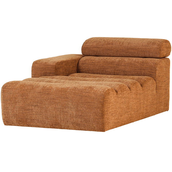 NOVI CHAISE LONGUE ELEMENT ARM LINKS ORANJE MELANGE