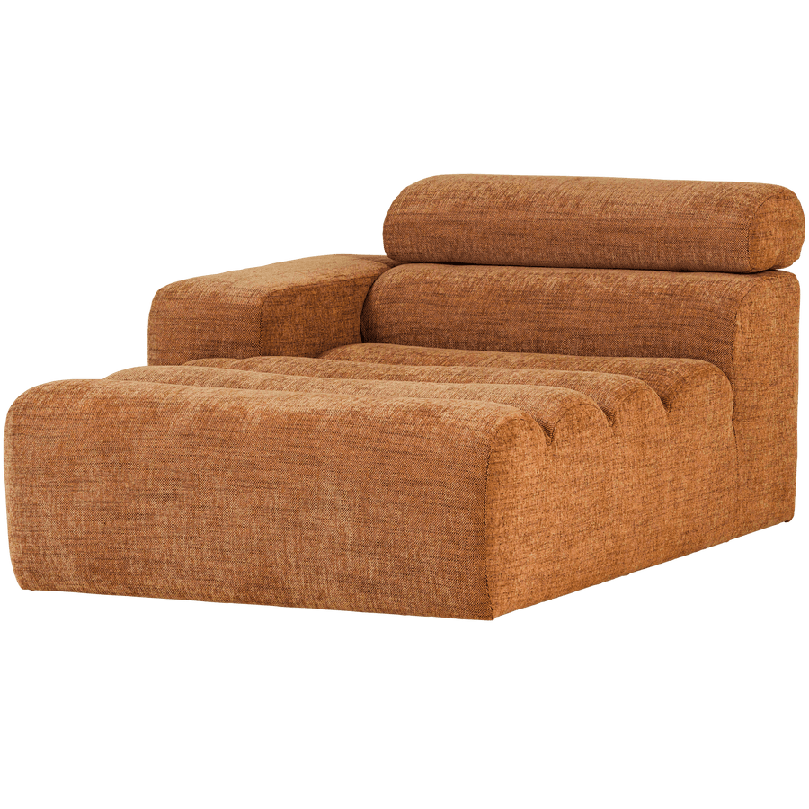 NOVI CHAISE LONGUE ELEMENT ARM LINKS ORANJE MELANGE