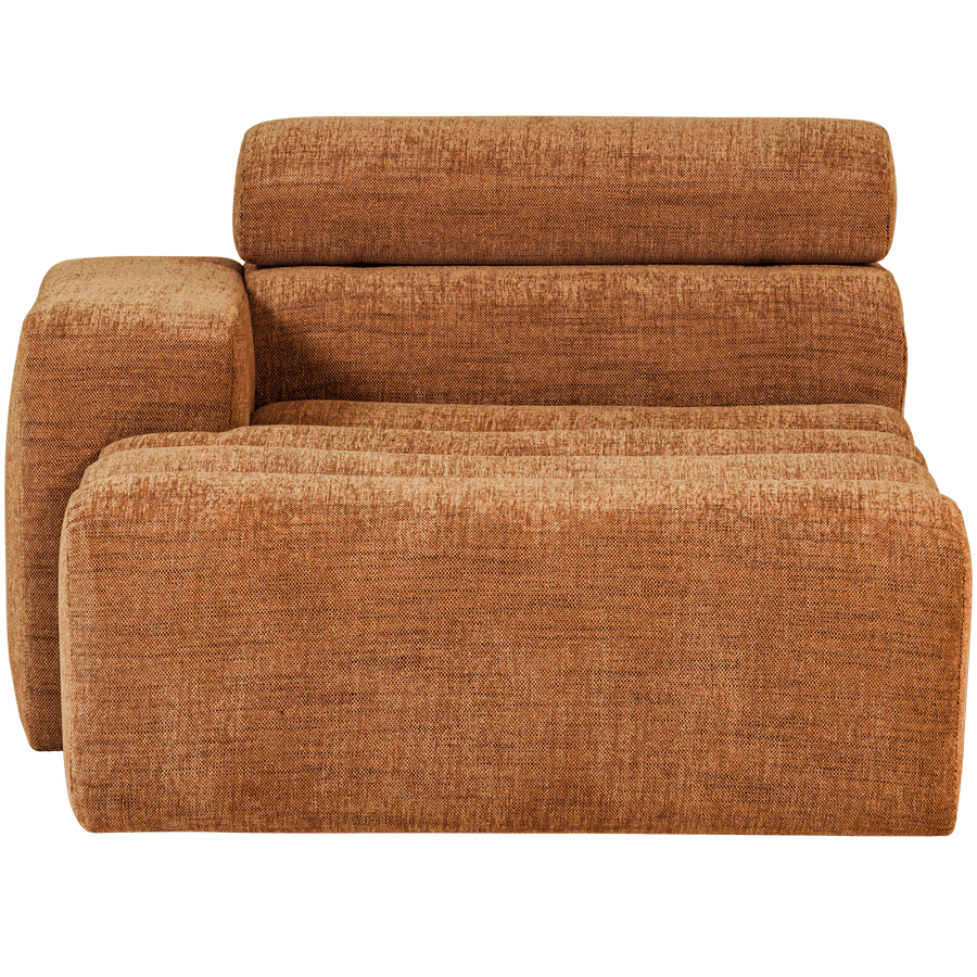 NOVI CHAISE LONGUE ELEMENT ARM LINKS ORANJE MELANGE