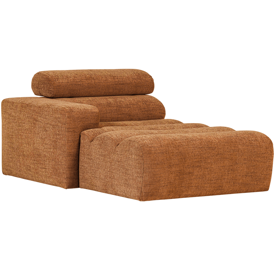 NOVI CHAISE LONGUE ELEMENT ARM LINKS ORANJE MELANGE