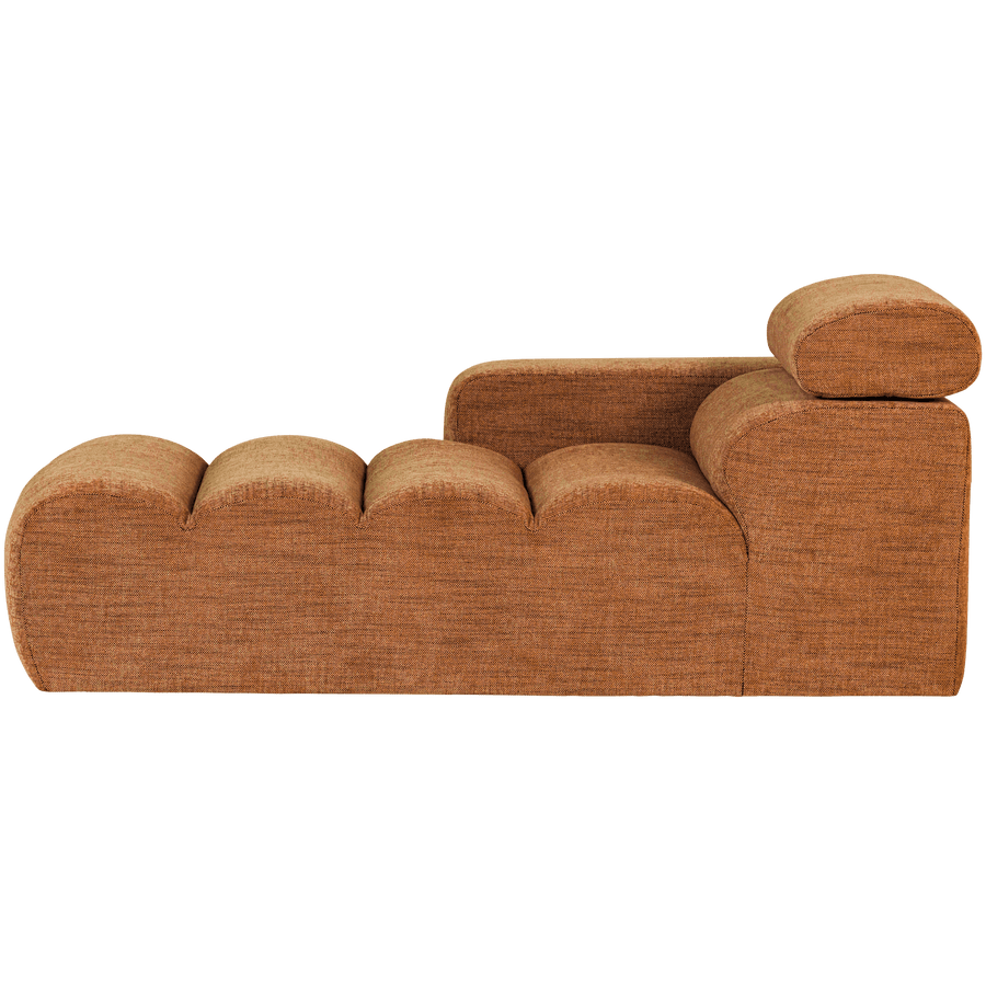NOVI CHAISE LONGUE ELEMENT ARM LINKS ORANJE MELANGE