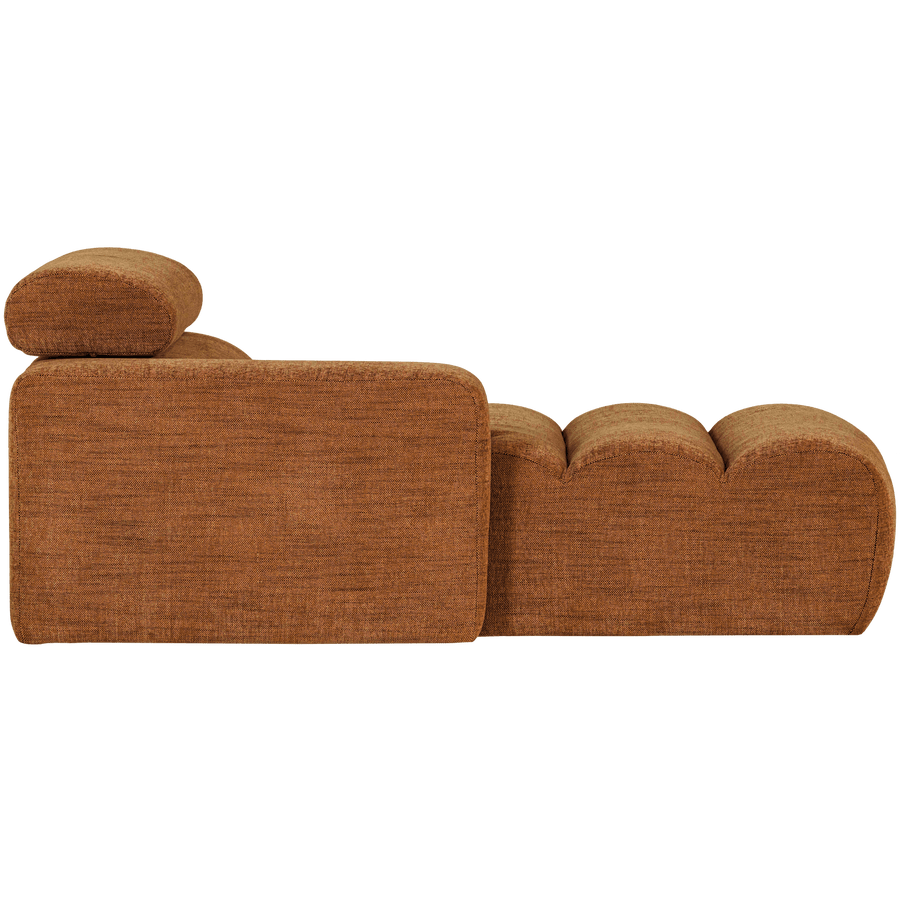 NOVI CHAISE LONGUE ELEMENT ARM LINKS ORANJE MELANGE