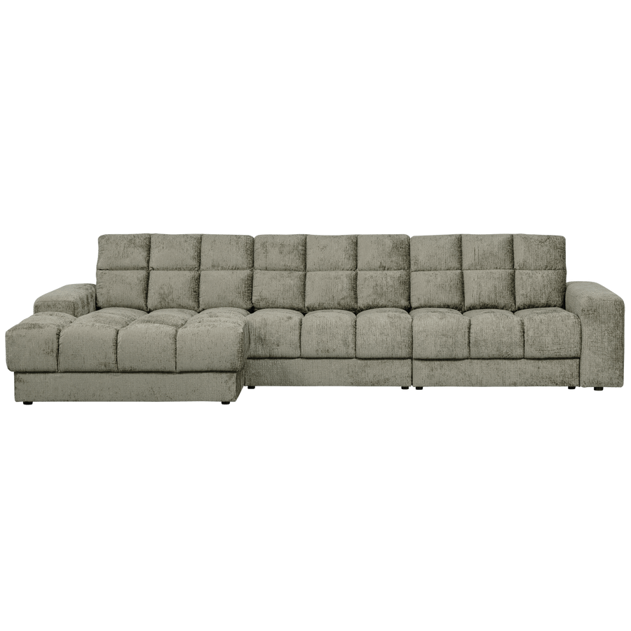 SECOND DATE CHAISE LONGUE LINKS STRUCTURE VELVET FROST