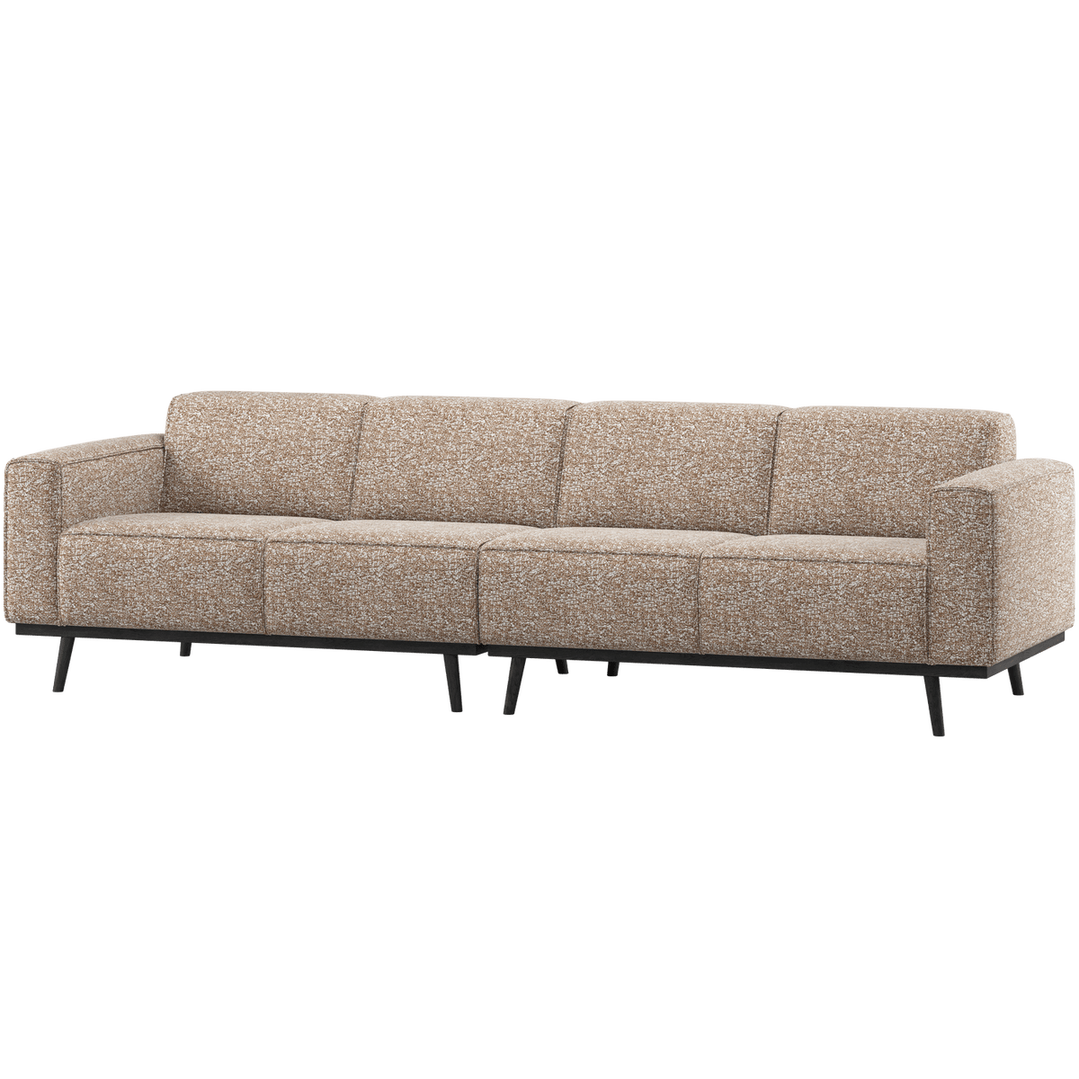 STATEMENT 4-ZITS BANK 280 CM LICHTBRUIN MELANGE