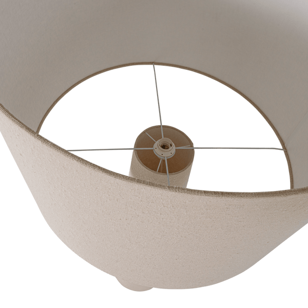 LOFT VLOERLAMP XXL METAAL/BOUCLE NATUREL 160XO70 CM