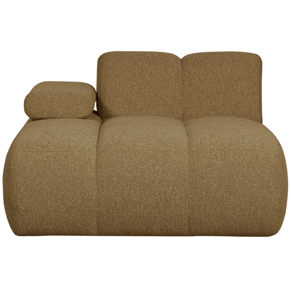 MOJO CHAISE LONGUE ELEMENT LINKS BOUCLE GEEL/BRUIN MELANGE