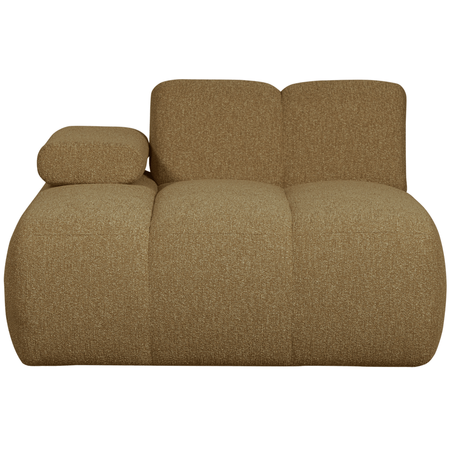 MOJO CHAISE LONGUE ELEMENT LINKS BOUCLE GEEL/BRUIN MELANGE