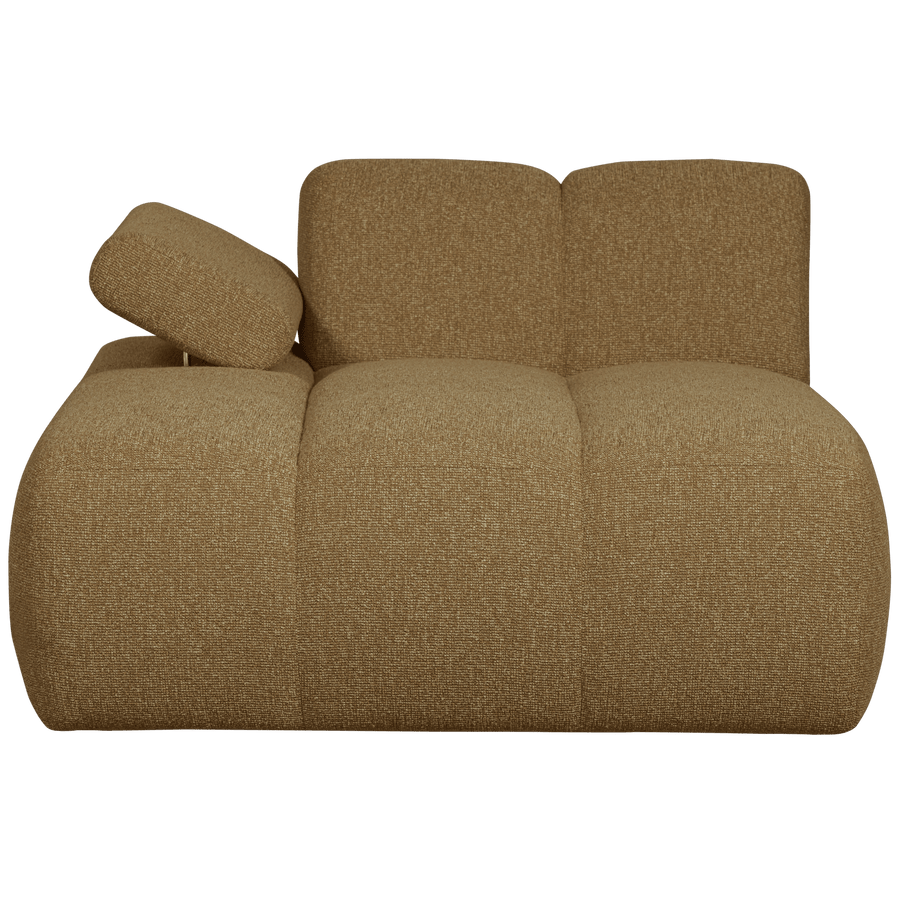 MOJO CHAISE LONGUE ELEMENT LINKS BOUCLE GEEL/BRUIN MELANGE