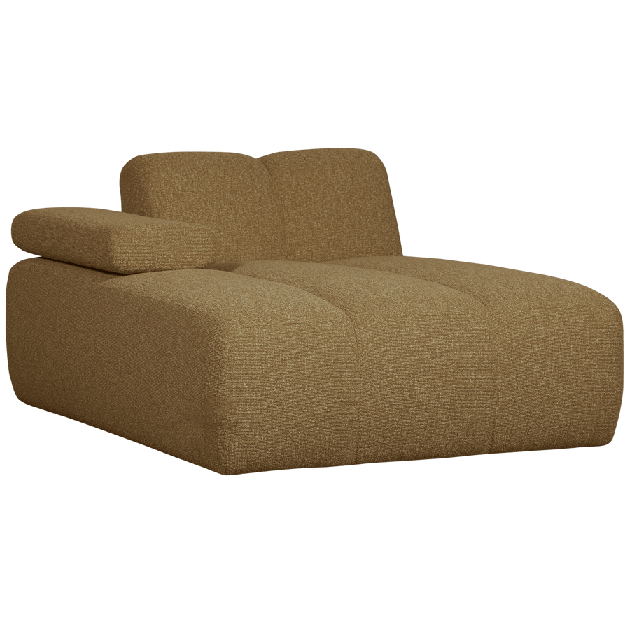 MOJO CHAISE LONGUE ELEMENT LINKS BOUCLE GEEL/BRUIN MELANGE
