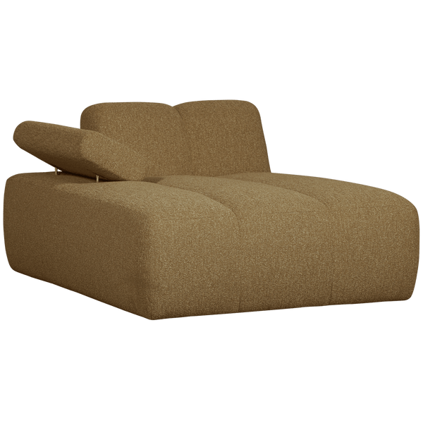 MOJO CHAISE LONGUE ELEMENT LINKS BOUCLE GEEL/BRUIN MELANGE