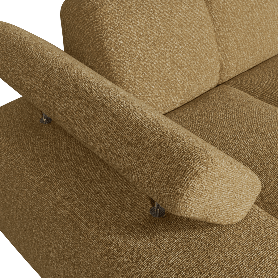 MOJO CHAISE LONGUE ELEMENT LINKS BOUCLE GEEL/BRUIN MELANGE
