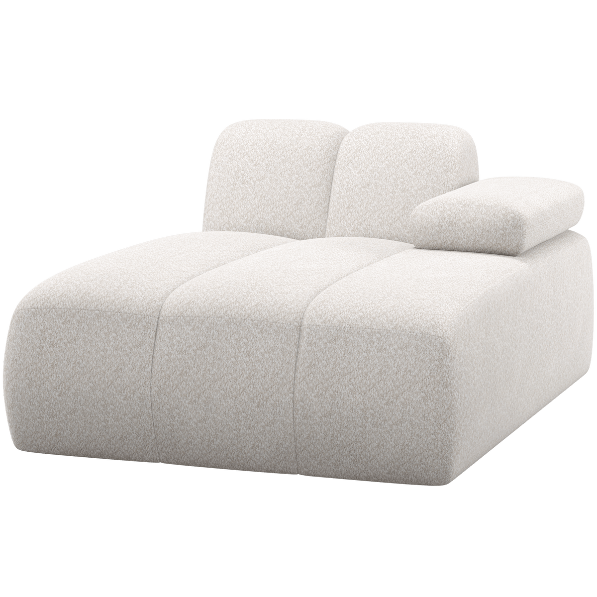 MOJO CHAISE LONGUE ELEMENT RECHTS WOLLIG ECRU